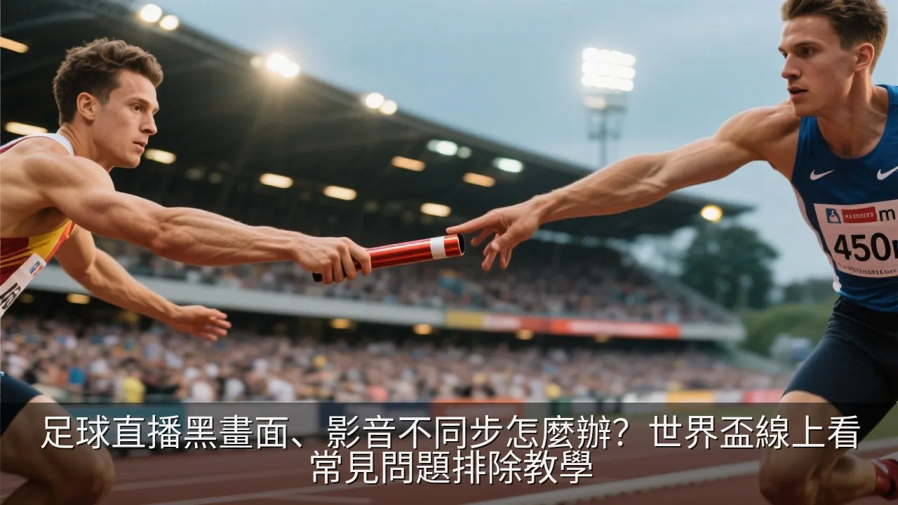 足球直播黑畫面、影音不同步怎麼辦？世界盃線上看常見問題排除教學